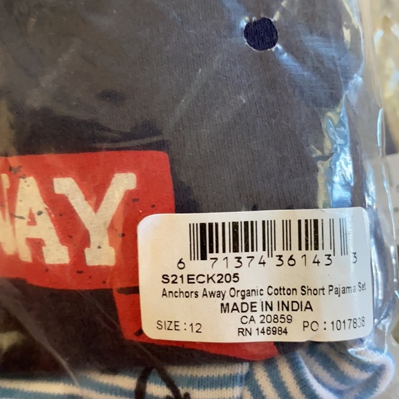 NWT Hatley Anchors Away Organic Cotton Short Pajama Set 🍭 - Picture 7 of 9